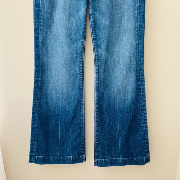 7 For All Mankind Dojo Denim Jeans Blue Sz 27 - Picture 3 of 9
